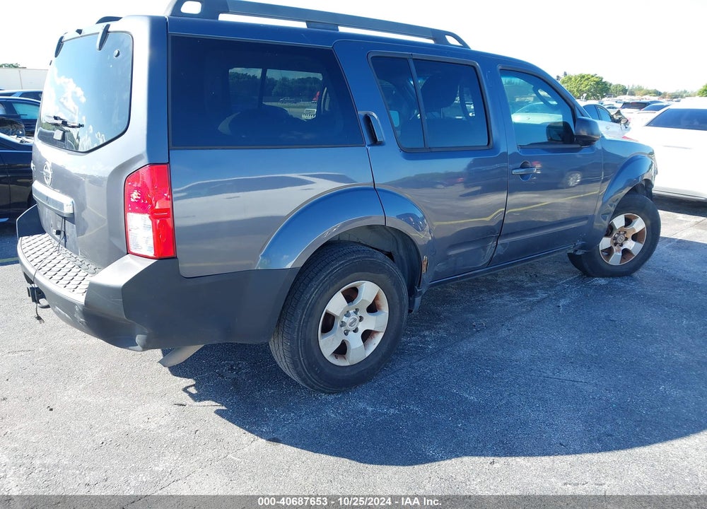 2012 NISSAN PATHFINDER S VIN: 5N1AR1NN8CC608383