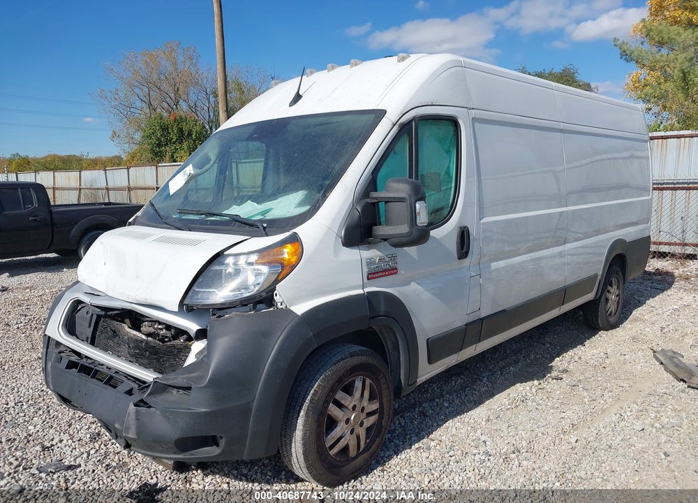 2022 RAM PROMASTER 3500 CARGO VAN HIGH ROOF 159 WB EXT VIN: 3C6MRVJG3NE138847