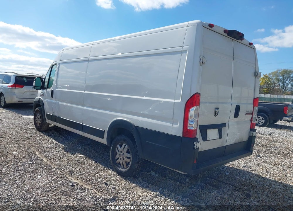 2022 RAM PROMASTER 3500 CARGO VAN HIGH ROOF 159 WB EXT VIN: 3C6MRVJG3NE138847