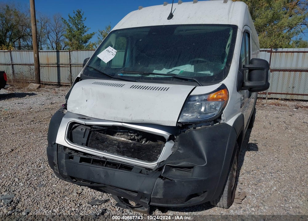 2022 RAM PROMASTER 3500 CARGO VAN HIGH ROOF 159 WB EXT VIN: 3C6MRVJG3NE138847