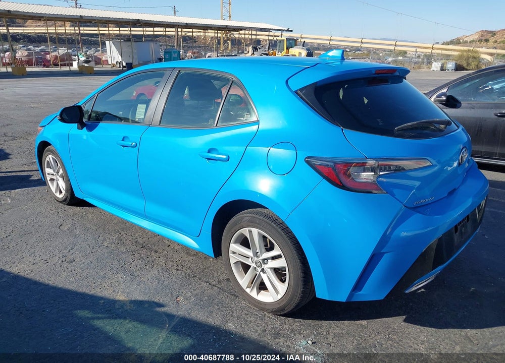 2019 TOYOTA COROLLA SE VIN: JTNK4RBE4K3072780