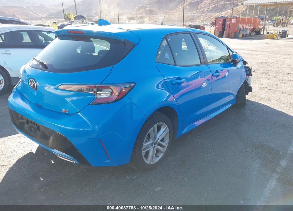 2019 TOYOTA COROLLA SE VIN: JTNK4RBE4K3072780