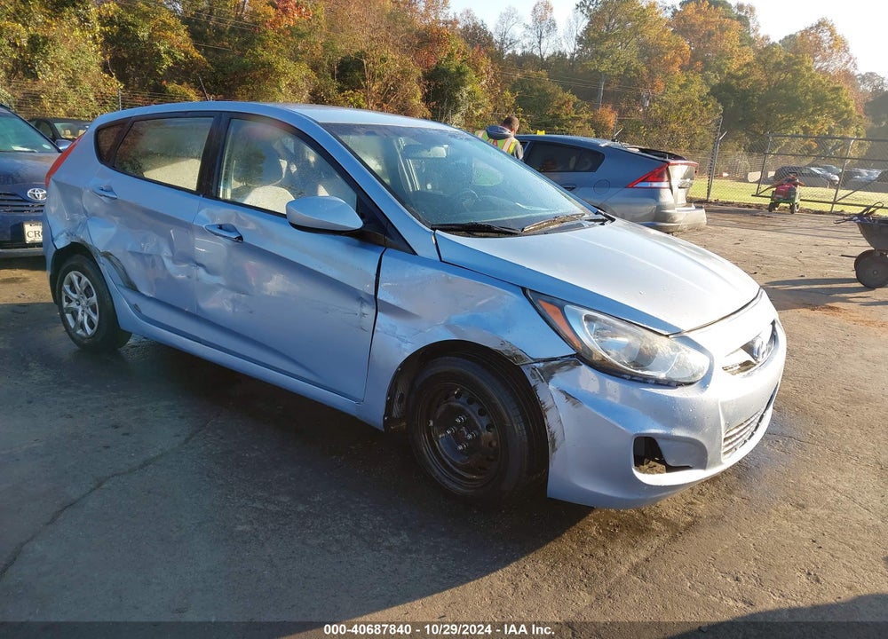 2012 HYUNDAI ACCENT GS VIN: KMHCT5AE3CU041453