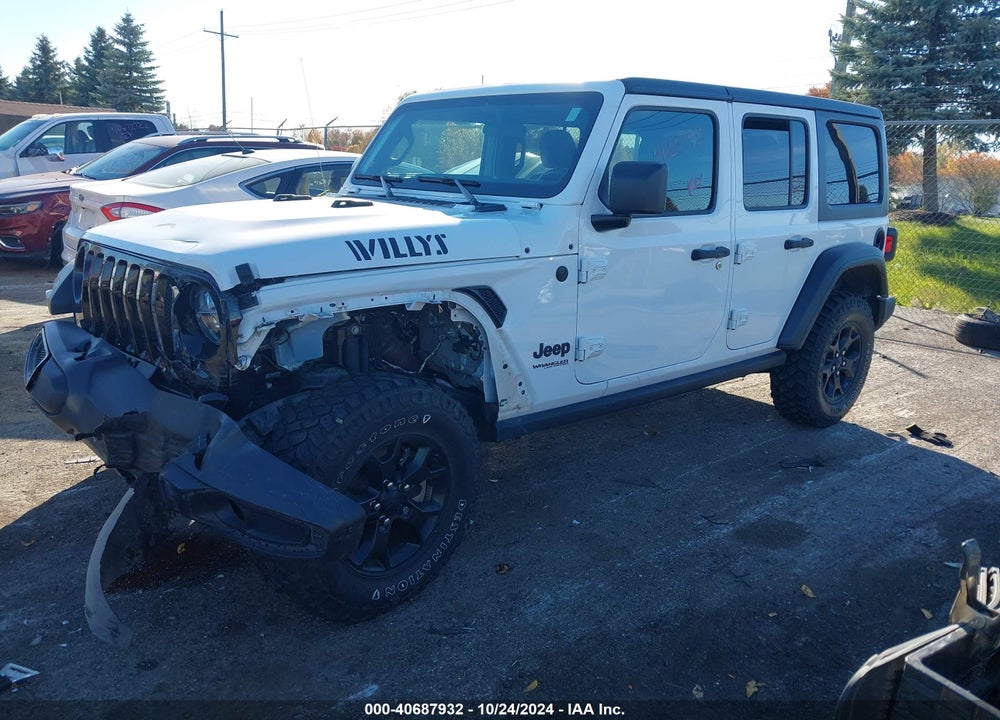 2021 JEEP WRANGLER UNLIMITED WILLYS 4X4 VIN: 1C4HJXDG9MW822492