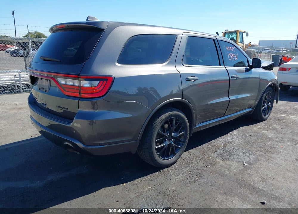 2016 DODGE DURANGO LIMITED VIN: 1C4RDHDG2GC391307