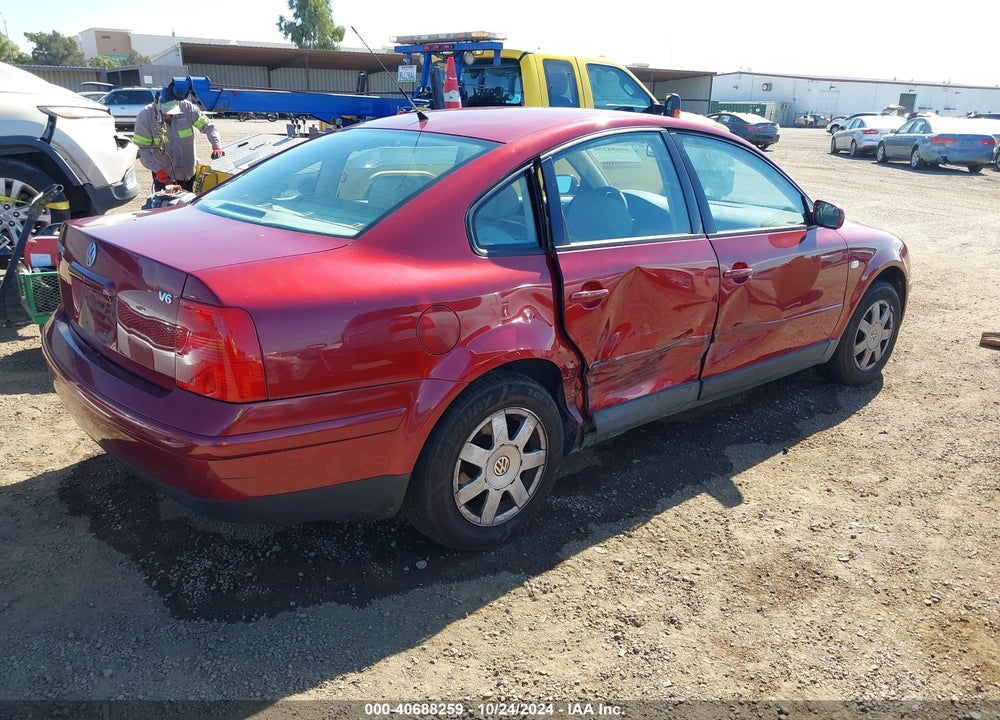 2001 VOLKSWAGEN PASSAT GLS V6 VIN: WVWAH63BX1P009357