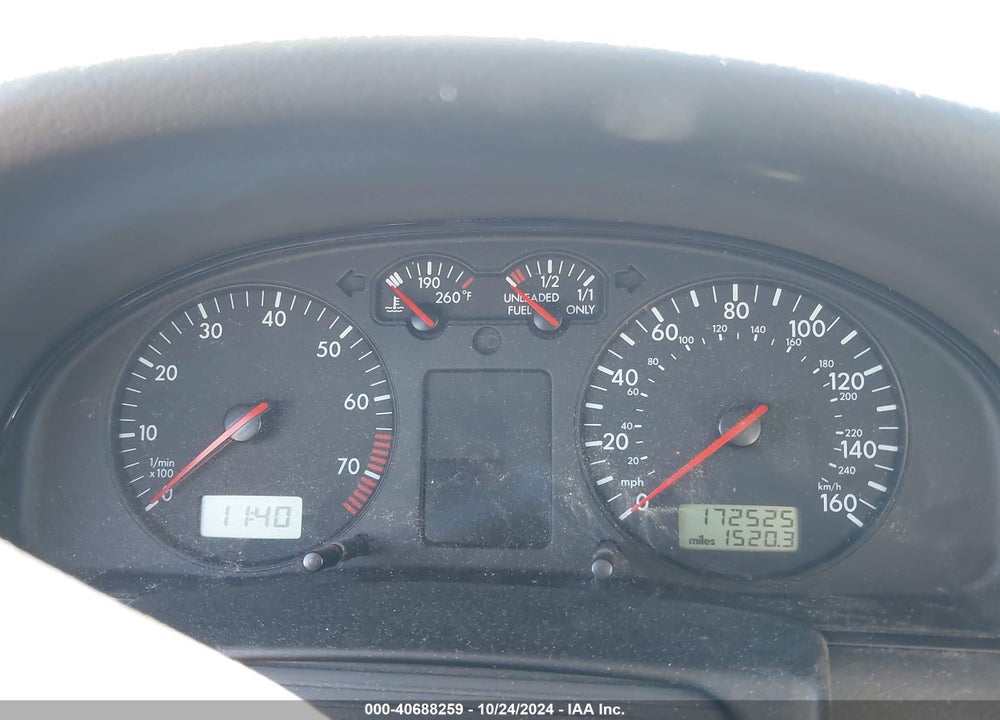 2001 VOLKSWAGEN PASSAT GLS V6 VIN: WVWAH63BX1P009357