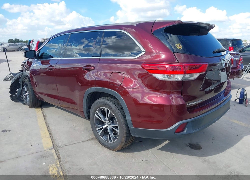 2018 TOYOTA HIGHLANDER LE VIN: 5TDZZRFH4JS253481