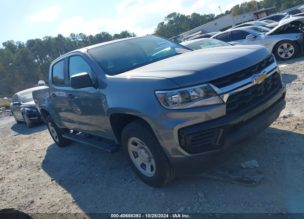 2021 CHEVROLET COLORADO 2WD SHORT BOX WT VIN: 1GCGSBEN7M1283747