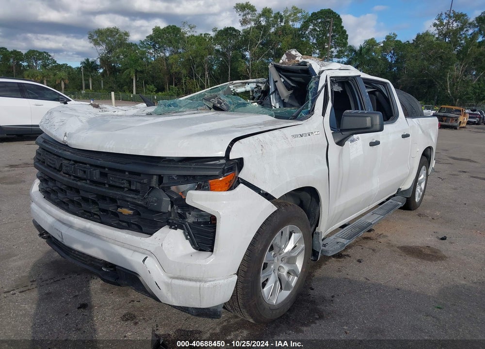 2024 CHEVROLET SILVERADO 1500 2WD SHORT BED CUSTOM VIN: 1GCPABEK3RZ223868