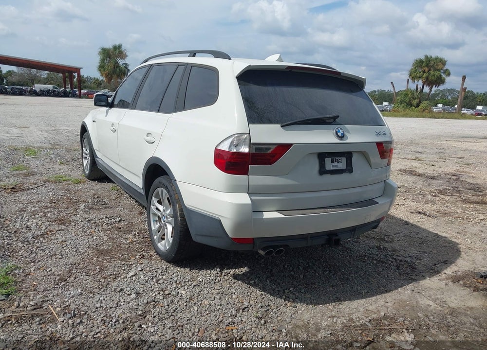 2008 BMW X3 3.0SI VIN: WBXPC93468WJ10166