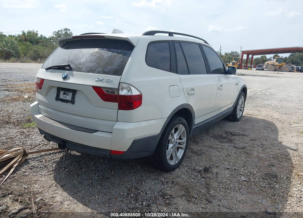 2008 BMW X3 3.0SI VIN: WBXPC93468WJ10166