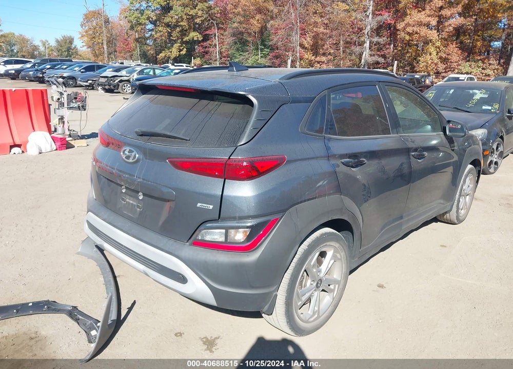 2022 HYUNDAI KONA SEL VIN: KM8K6CAB6NU888435