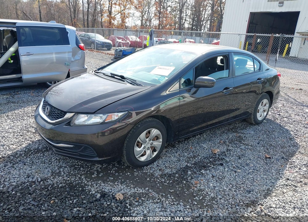 2014 HONDA CIVIC LX VIN: 2HGFB2F55EH523442