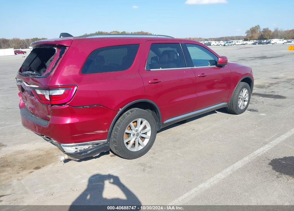 2015 DODGE DURANGO SXT VIN: 1C4RDJAGXFC244825