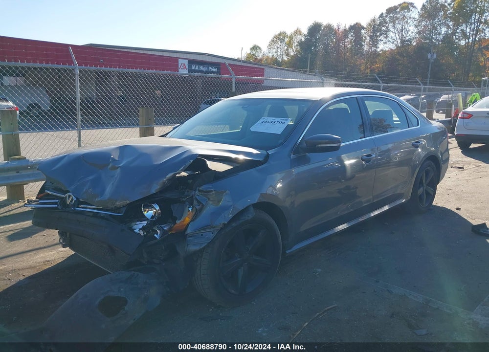2013 VOLKSWAGEN PASSAT 2.5L SE VIN: 1VWBP7A3XDC011692