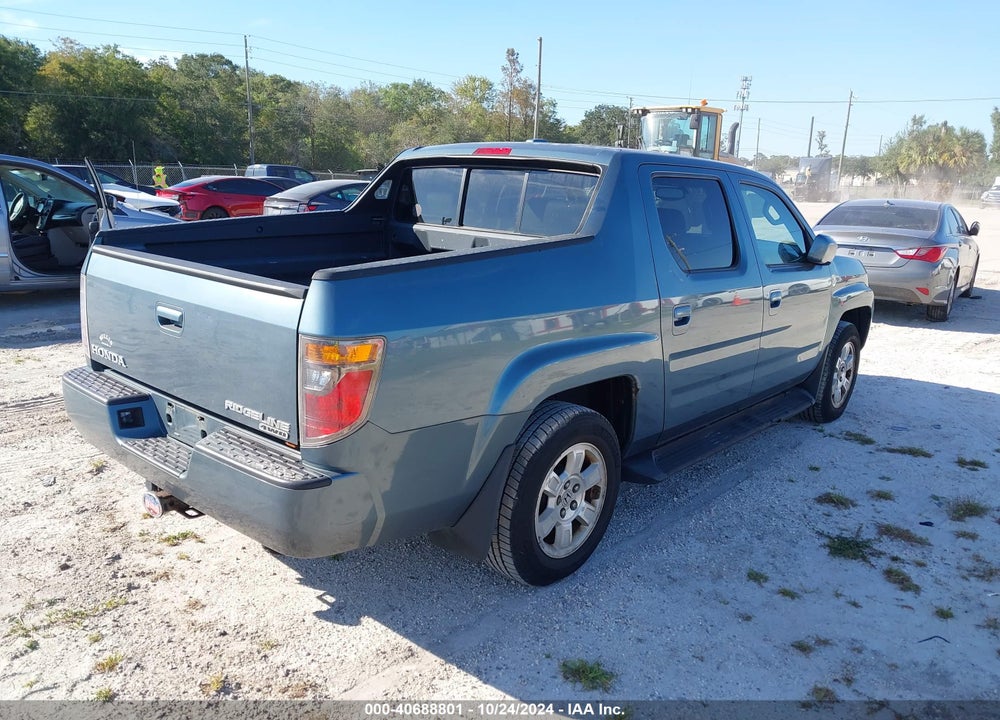 2008 HONDA RIDGELINE RTL VIN: 2HJYK16508H511877