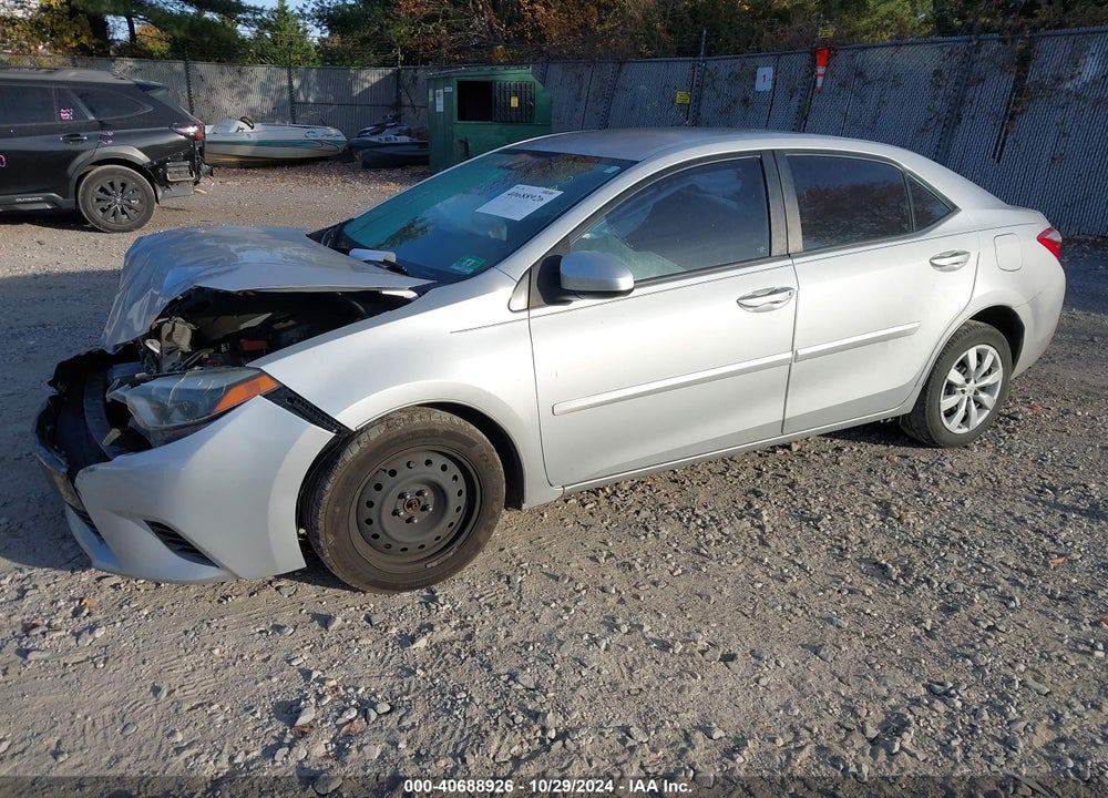2016 TOYOTA COROLLA LE VIN: 2T1BURHE2GC702726