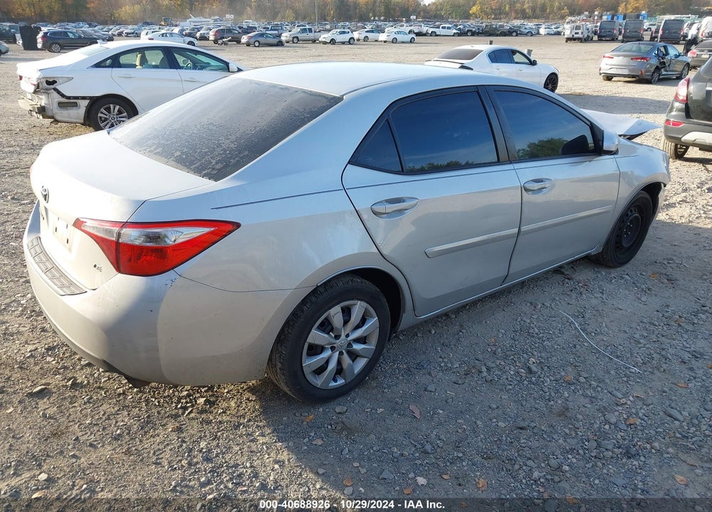 2016 TOYOTA COROLLA LE VIN: 2T1BURHE2GC702726