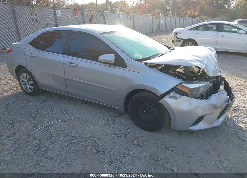 2016 TOYOTA COROLLA LE VIN: 2T1BURHE2GC702726