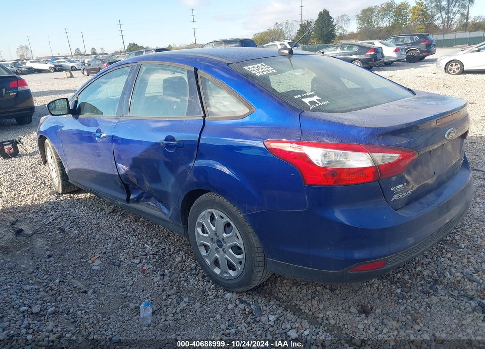 2012 FORD FOCUS SE VIN: 1FAHP3F27CL381587