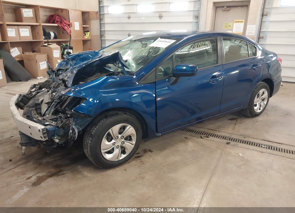 2014 HONDA CIVIC LX VIN: 19XFB2F53EE052918