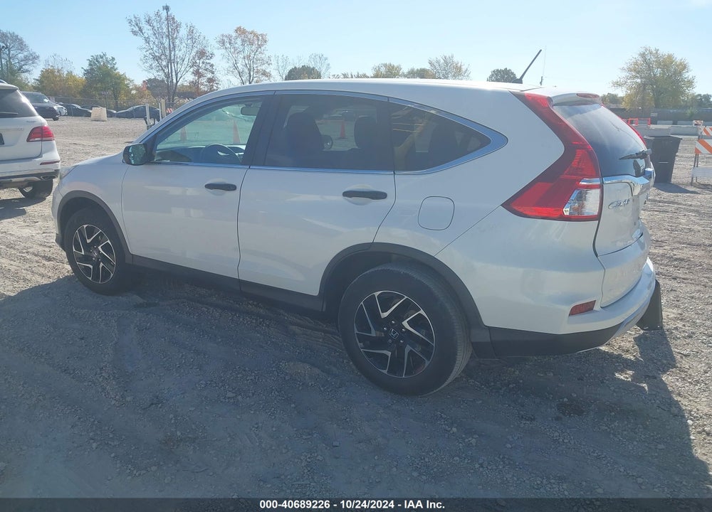 2016 HONDA CR-V SE VIN: 5J6RM4H41GL102906