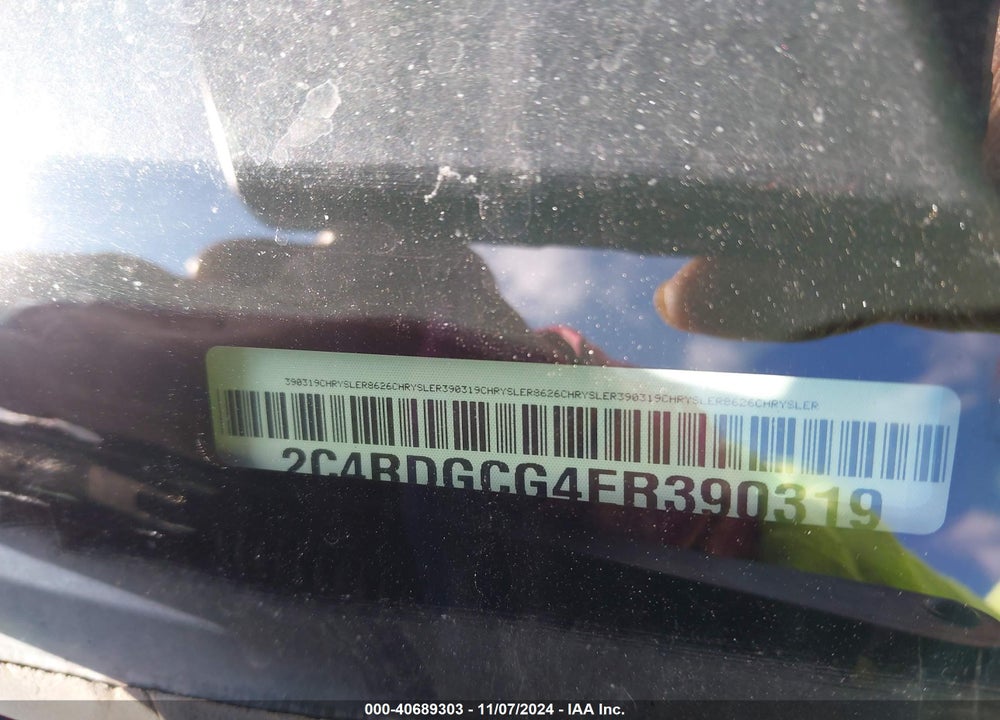 2014 DODGE GRAND CARAVAN SXT VIN: 2C4RDGCG4ER390319