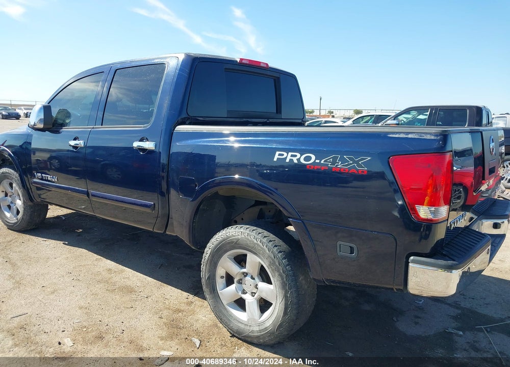 2008 NISSAN TITAN PRO-4X/XE VIN: 1N6BA07C38N335965