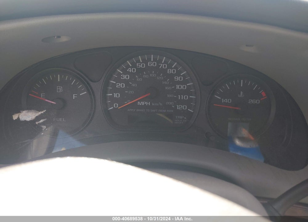 2001 CHEVROLET IMPALA VIN: 2G1WF52E619239874