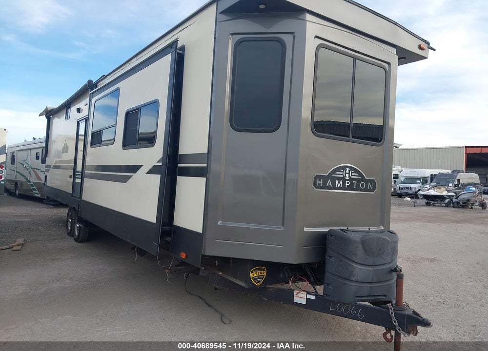 2020 KEYSTONE RV HAMPTON TRAVEL TRAILER VIN: 4YDT37221L5330066