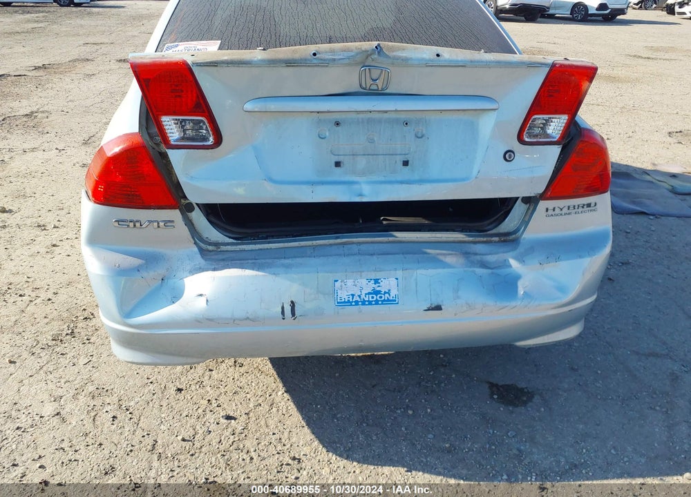 2004 HONDA CIVIC HYBRID VIN: JHMES95694S014862