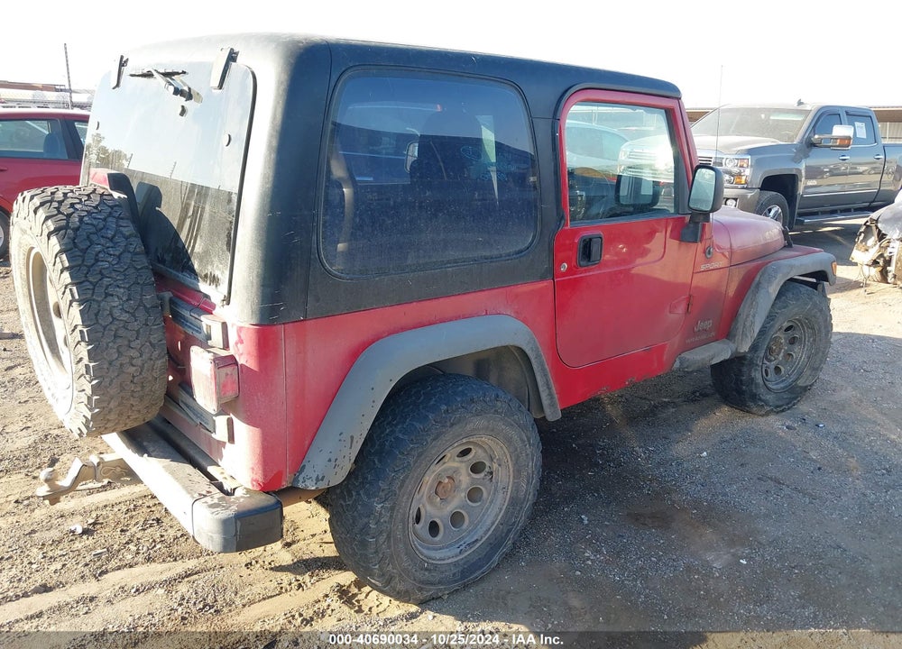 2006 JEEP WRANGLER SPORT RHD VIN: 1J4F449SX6P764488