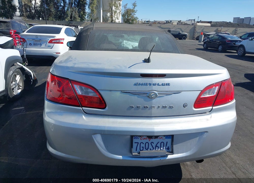 2010 CHRYSLER SEBRING VIN: 1C3BC5ED4AN176289