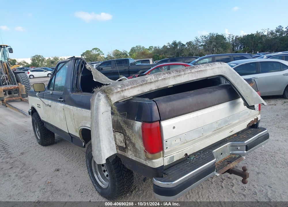 1989 FORD BRONCO U100 VIN: 1FMEU15H3KLA22716