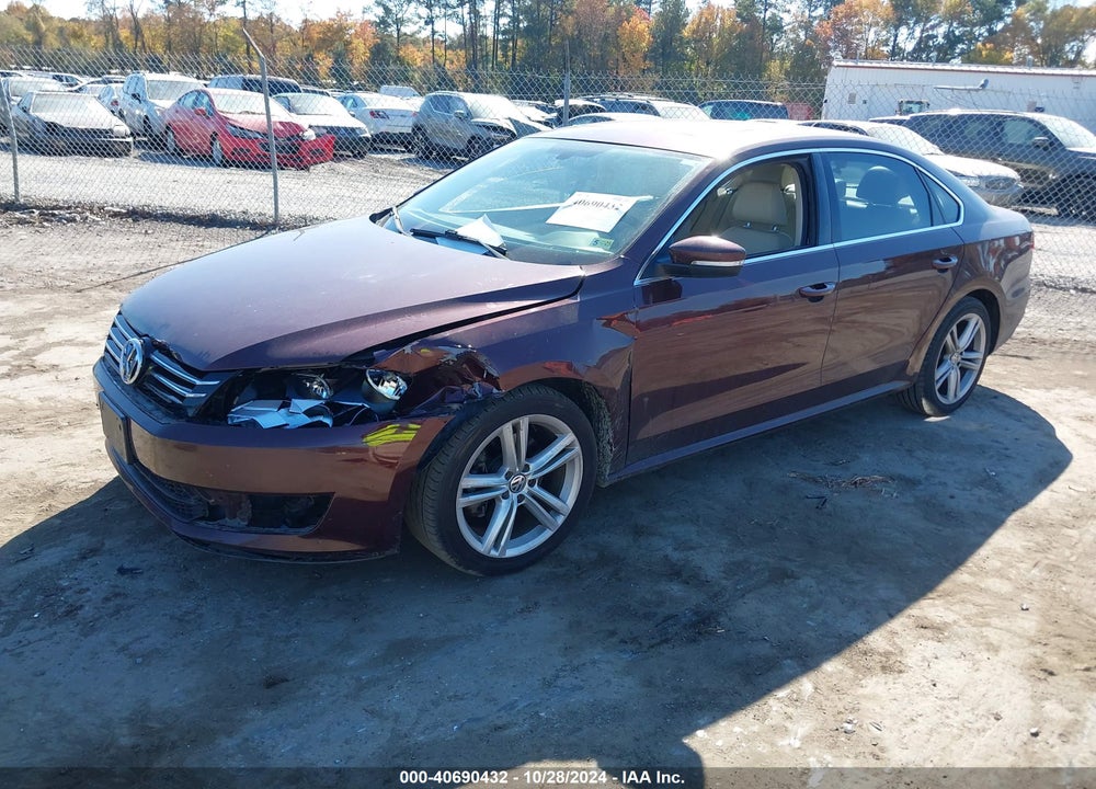 2014 VOLKSWAGEN PASSAT 1.8T SE VIN: 1VWBT7A37EC095340