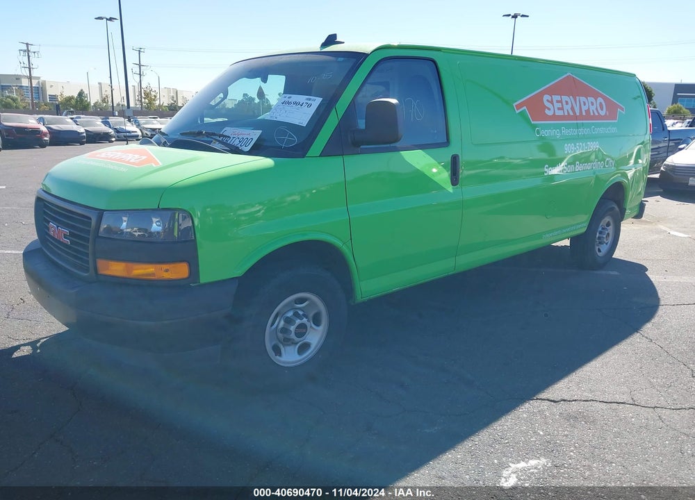 2022 GMC SAVANA CARGO RWD 3500 EXTENDED WHEELBASE WORK VAN VIN: 1GTZ7HFP4N1285535