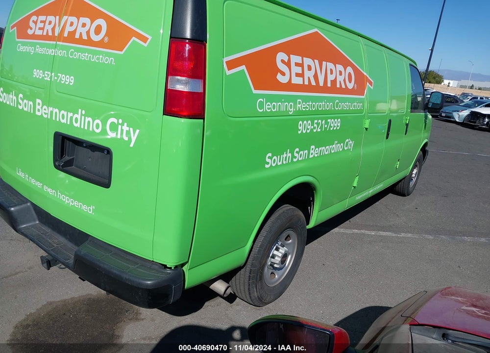 2022 GMC SAVANA CARGO RWD 3500 EXTENDED WHEELBASE WORK VAN VIN: 1GTZ7HFP4N1285535