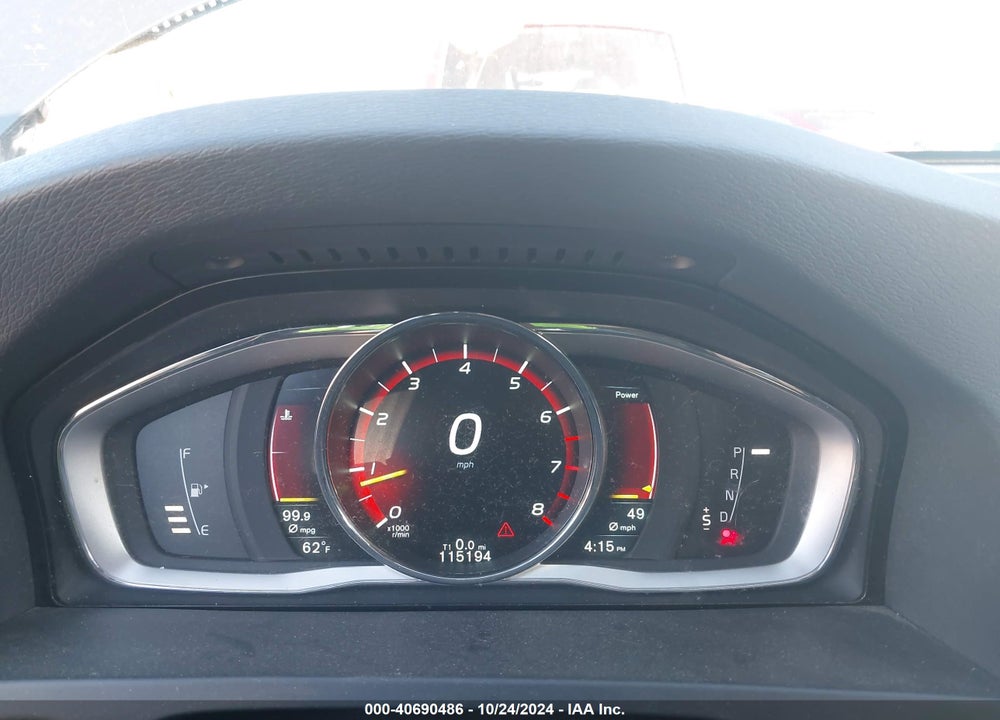 2015 VOLVO V60 T5 PREMIER VIN: YV1612SK2F1217967