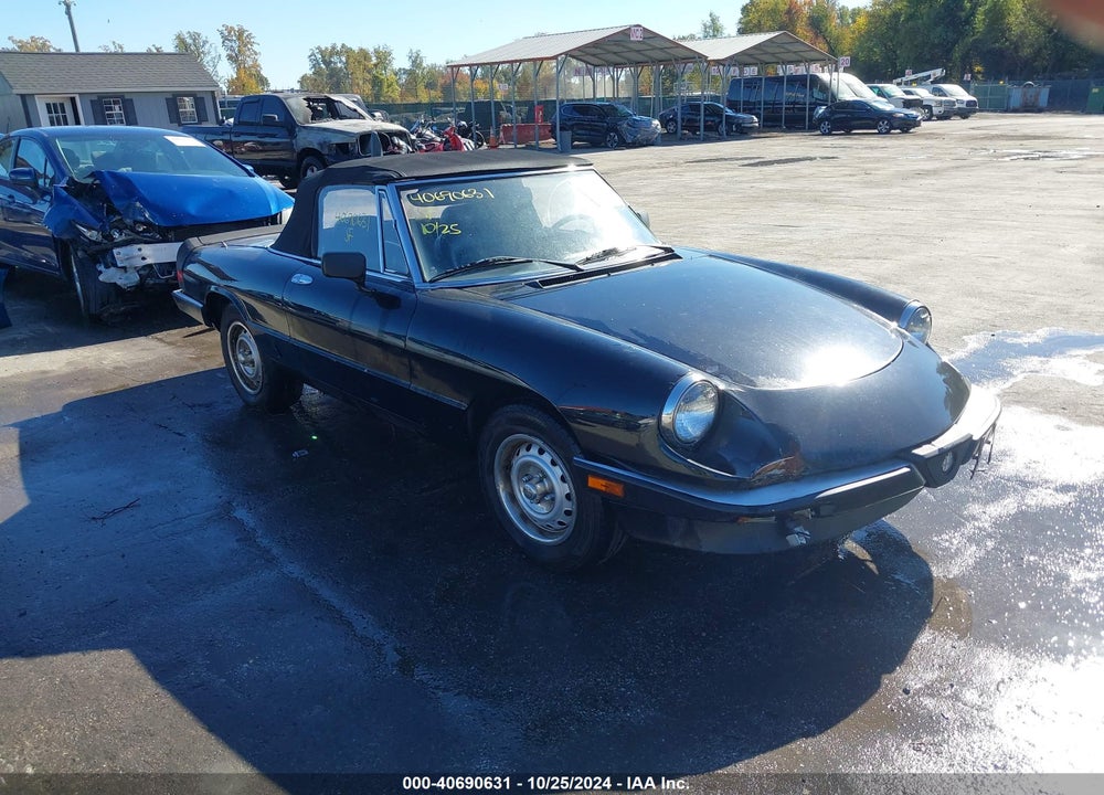 1985 ALFA ROMEO VELOCE 2000 SPIDER VIN: ZARBA5U1XF1023123