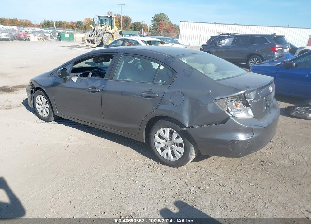 2012 HONDA CIVIC SDN LX VIN: 2HGFB2F53CH318943