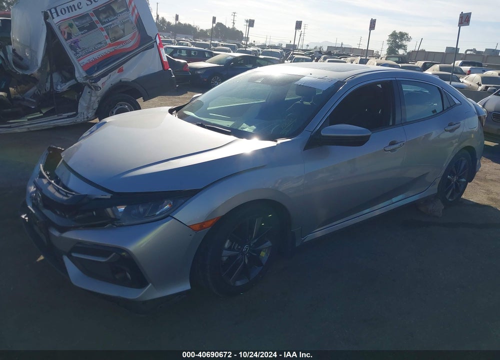 2020 HONDA CIVIC EX VIN: SHHFK7H65LU402039