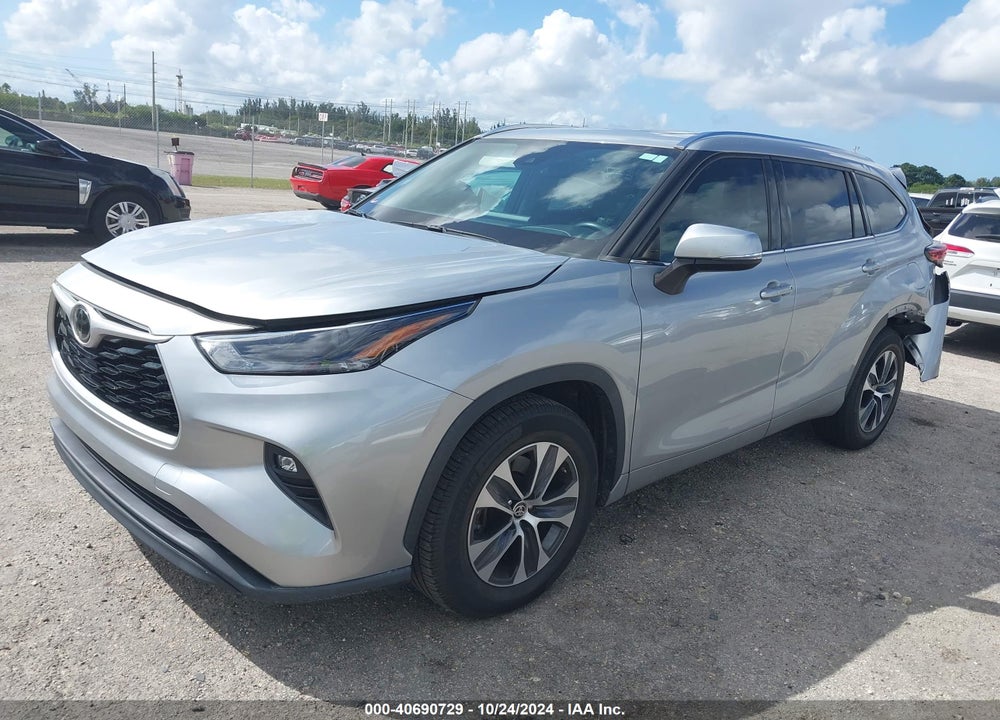 2021 TOYOTA HIGHLANDER XLE VIN: 5TDGZRAH2MS049717