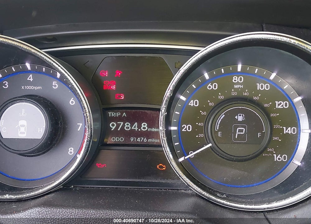 2014 HYUNDAI SONATA GLS VIN: 5NPEB4AC3EH882436