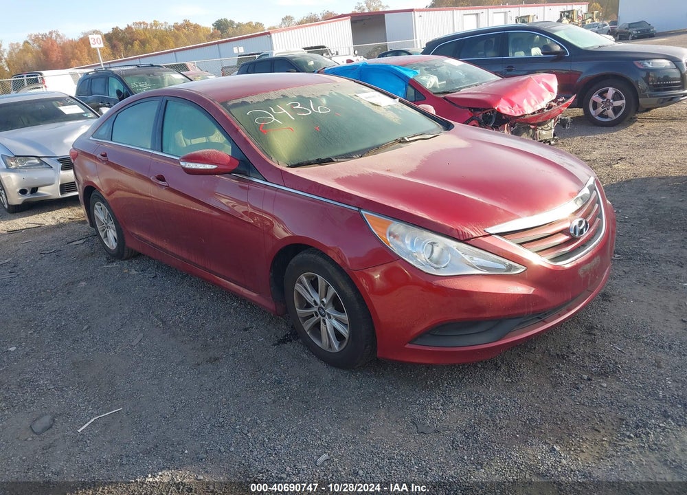 2014 HYUNDAI SONATA GLS VIN: 5NPEB4AC3EH882436