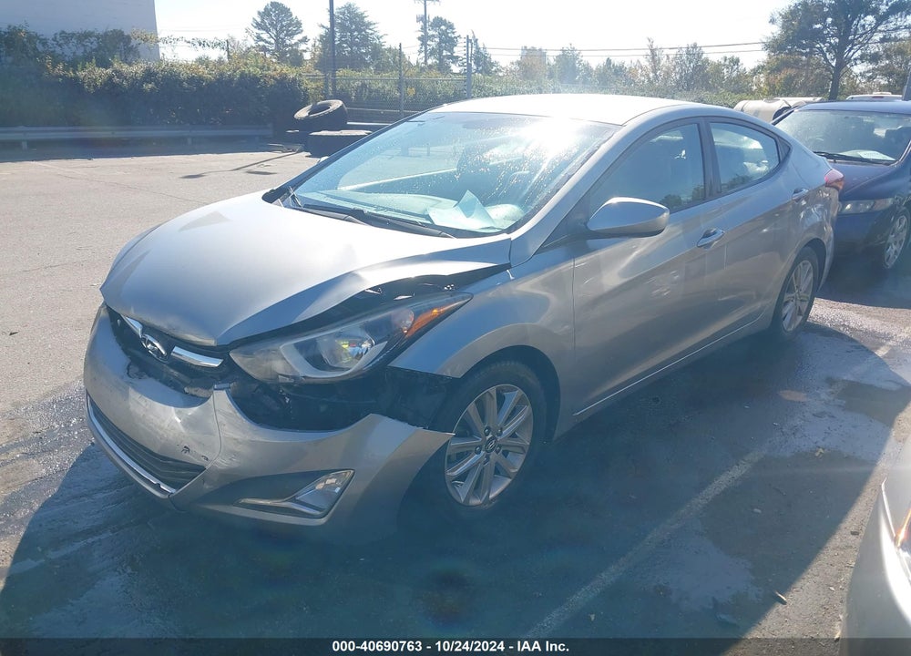 2015 HYUNDAI ELANTRA SE VIN: KMHDH4AE9FU420512