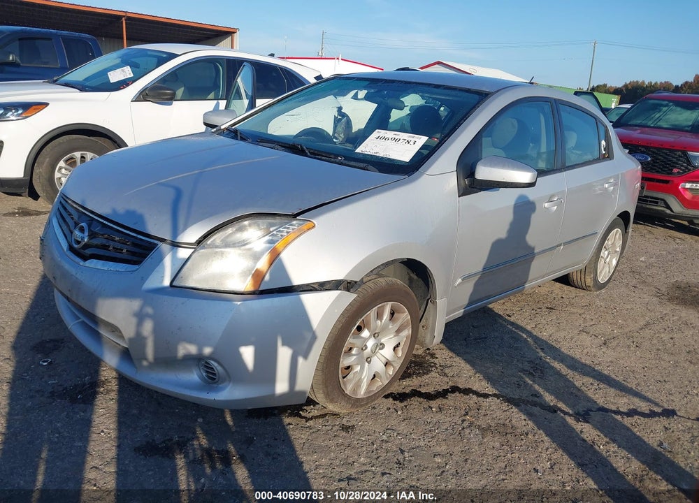 2012 NISSAN SENTRA 2.0 S VIN: 3N1AB6AP5CL621659