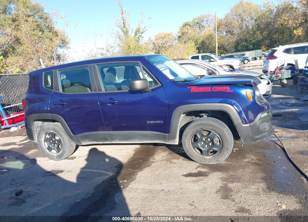 2016 JEEP RENEGADE SPORT VIN: ZACCJBAT1GPE09742