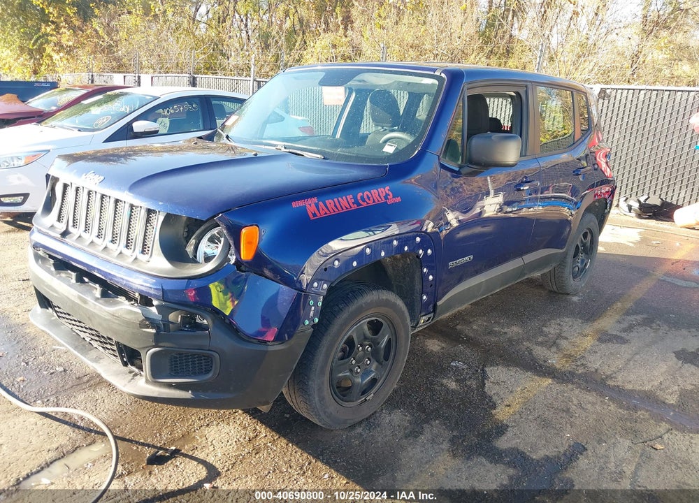 2016 JEEP RENEGADE SPORT VIN: ZACCJBAT1GPE09742