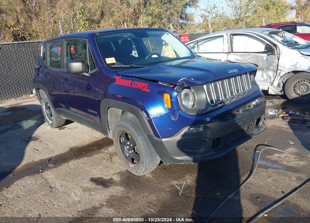 2016 JEEP RENEGADE SPORT VIN: ZACCJBAT1GPE09742
